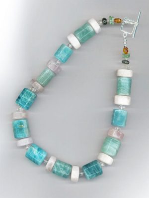 Beryl Throat and Heart Chakras Amulet