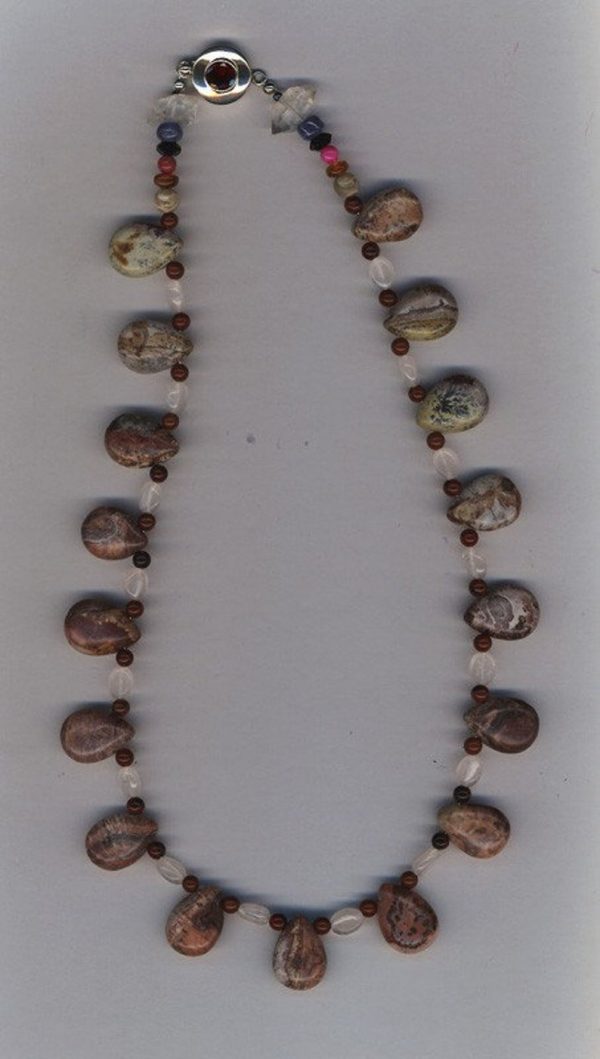 Jasper Rose Quartz Heart Root Chakra Amulet