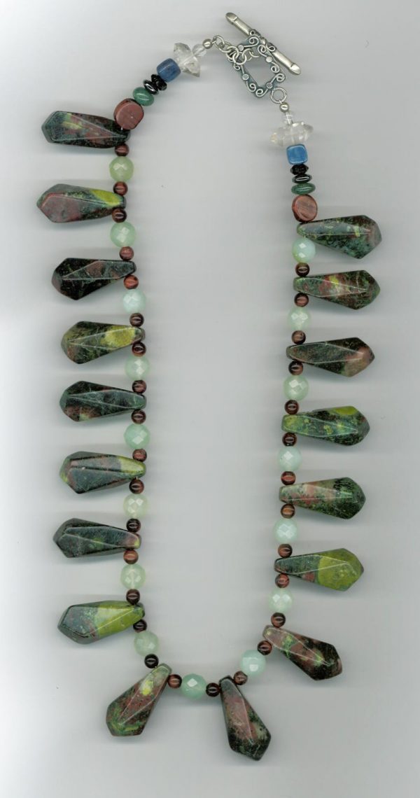 Brazilian Unakite Heart Chakra Amulet